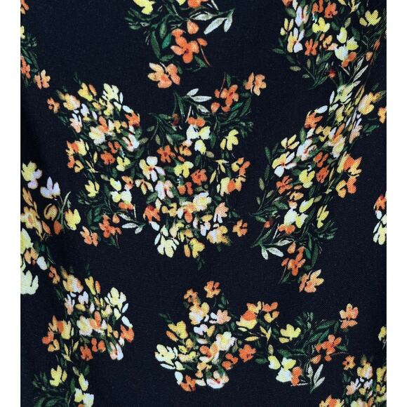 City Chic Romper Sorrento floral playsuit black floral size S 16 - Picture 7 of 9
